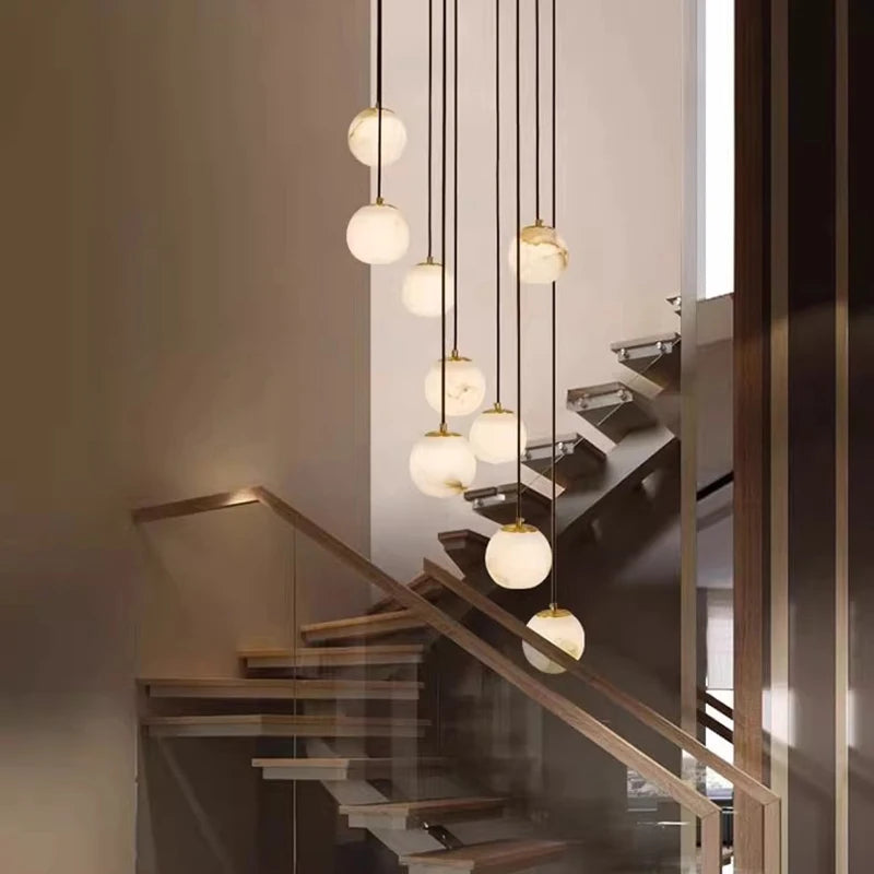Modern Stair chandelier Pendant lights indoor lighting Ceiling lamp hanging light led Chandeliers for living room indoor lightin