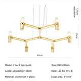 Modern Luxury Foyer G9 Led Chandelier Lustre Metal Pendant Chandelier Lighting Stairs Hanging Lamp Deco Led Indoor Light Fixture