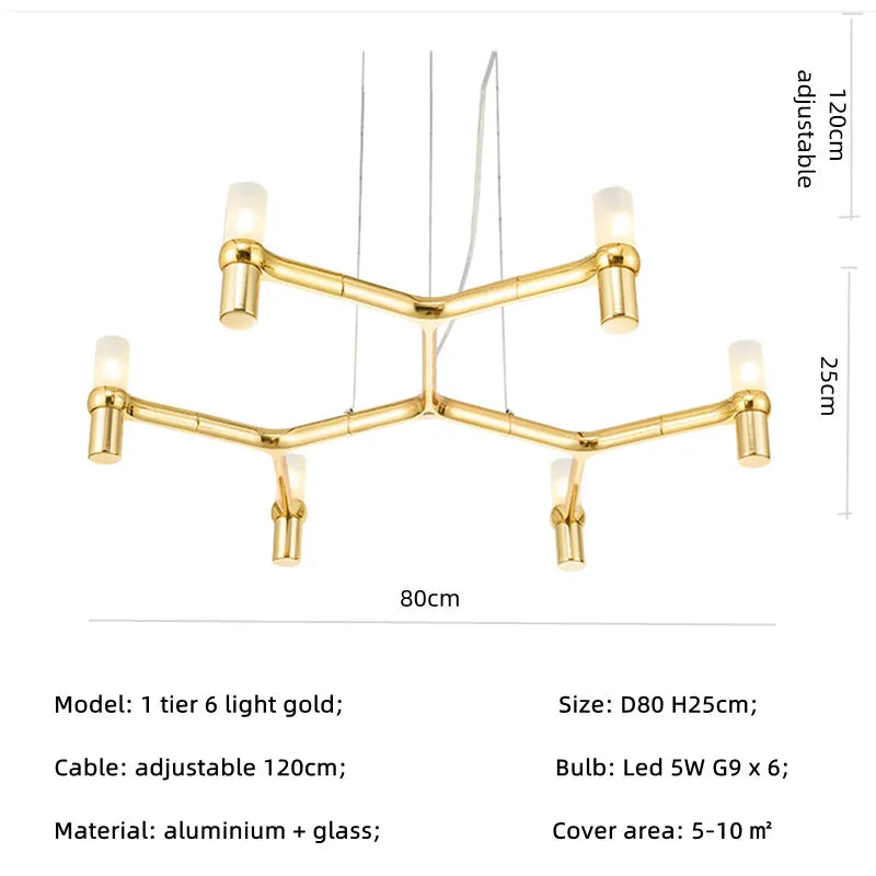 Modern Luxury Foyer G9 Led Chandelier Lustre Metal Pendant Chandelier Lighting Stairs Hanging Lamp Deco Led Indoor Light Fixture