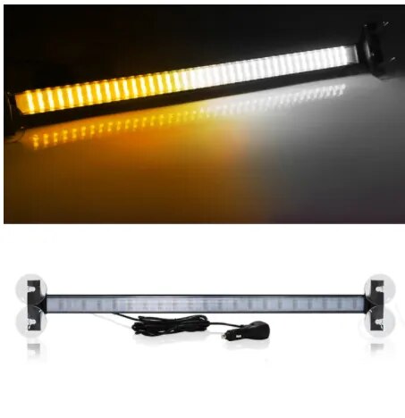 80 LED Strobe Lights For Auto Emergency Grill Warning Lamp 80 led Windshield Bar Traffic Advisor Flashlight 12V 24V Car Accessor