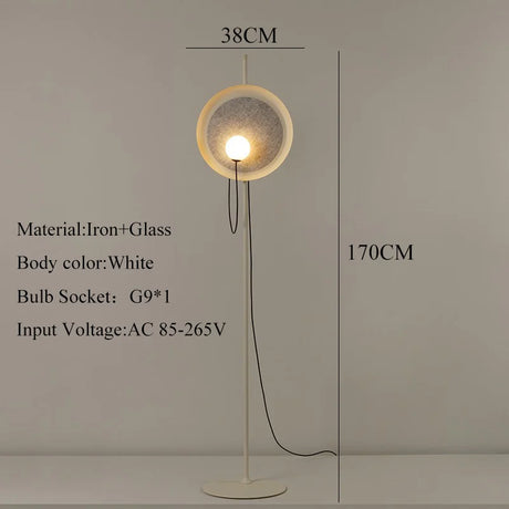 Modern Nordic Glass Shade Floor Stand Light Indoor Home Decors Design Living Room Hotel Bedroom Floor Lamp