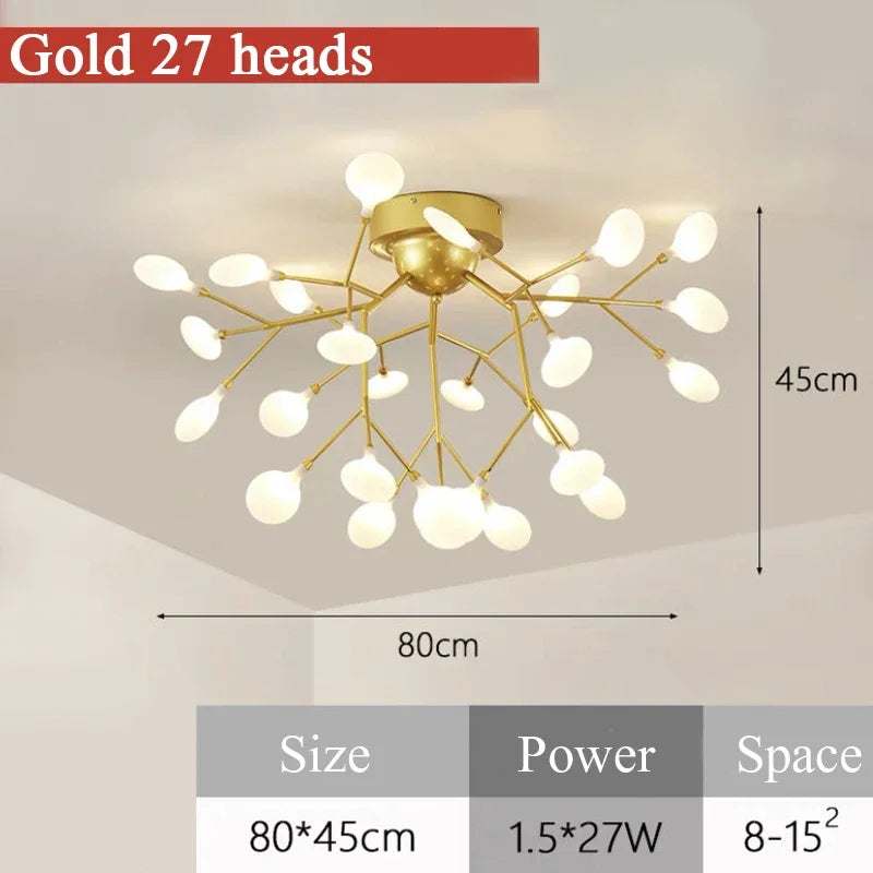 Led Chandelier Firefly Ceiling Lights Plafonnier Led Lights Plafonnier Home Living Room Kitchen Decor Dekoration Home Salon