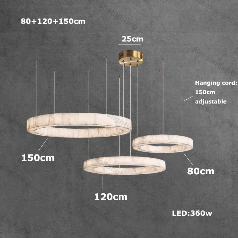 American Marble Black Chrome Gold Dimmable LED 2026 Chandelier Lighting Lustre Suspension Luminaire Lampen For Living Room