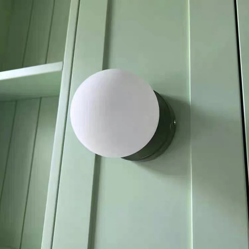 Macaron Soft Style Small Wall Sconce - Modern E27 Ball Lamp for Home Decor