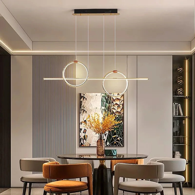 Modern Living room Ring Chandelier Nordic New Design Ceiling Lamps for Bedroom Dining room Decor Lamp Kitchen Pendant Lighting