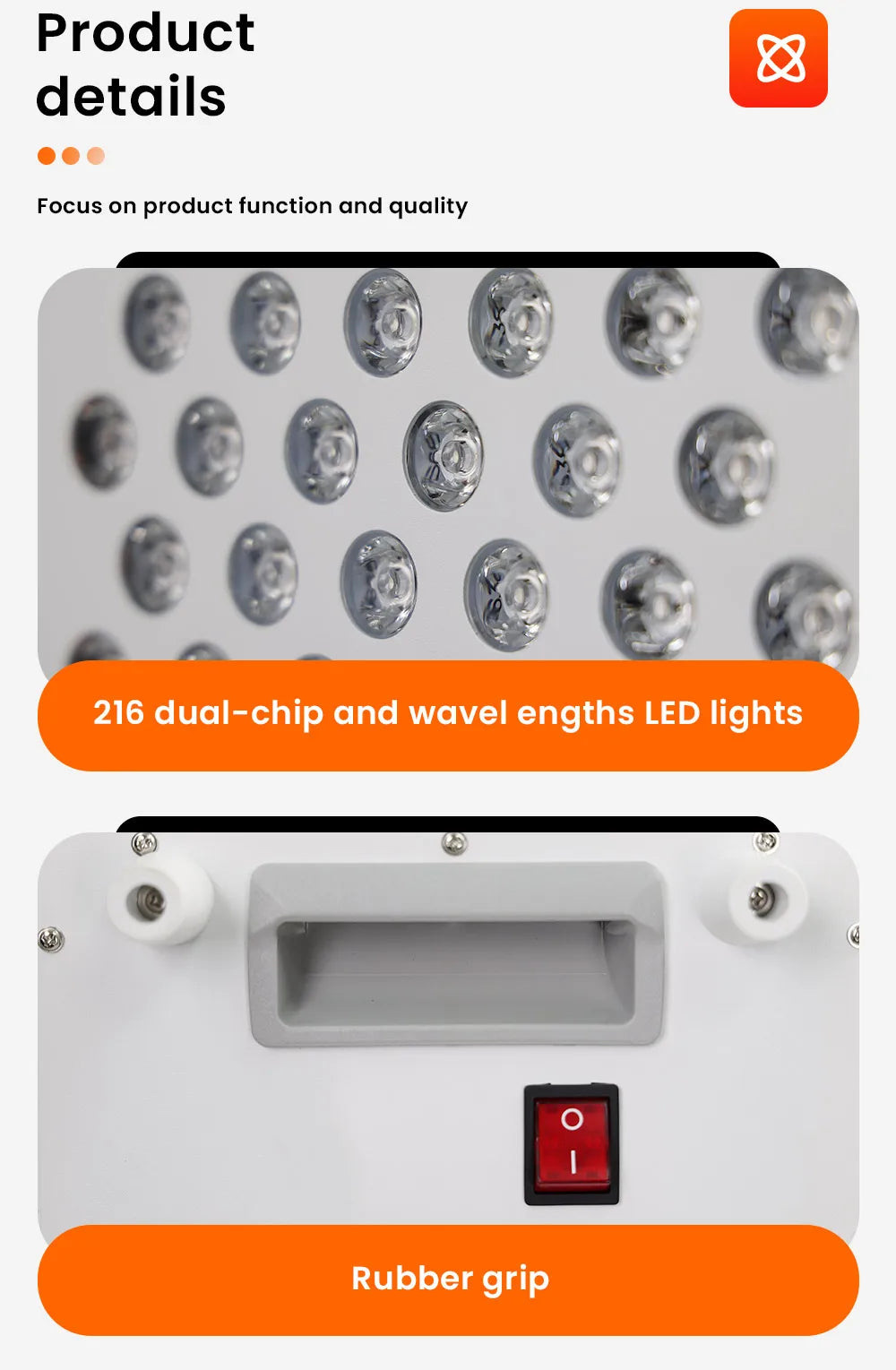 Red Light Therapy LED Mutilspectrum 630 650 660 670 810 830 850 1060nm red light therapy red light therapy panels red light panel