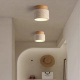 Travertine Stone LED Ceiling Lamp Aisle Corridor Light Fixture For Living Room Dining Room Bedroom Decor Chandelier Ceiling Lamp