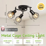 Modern LED E27 Ceiling Chandelier - Adjustable Angle Pendant Light Fixture