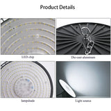 220V UFO LED High Bay Light (100W/150W/200W) - Super Bright IP65 Waterproof Industrial Lighting for Warehouse & Factory