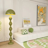 Macaron Creative Mushroom Lamp Living Room Sofa Side Led Floor Lamps Bedroom Bedside Light Senior Sense Of Vertical Lights