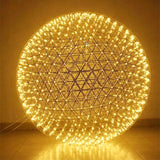 Modern Restaurant Chandelier Creative Personality Dandelion Art Spherical Nordic Fireworks Living Room Spark Ball Chandelier LED