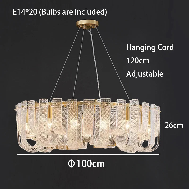 2025 Modern Chandelier Lighting Desinger Lustre Ring Hanging Lamps Suspension Luminaire Lampen For Foyer Living Room Dining Room