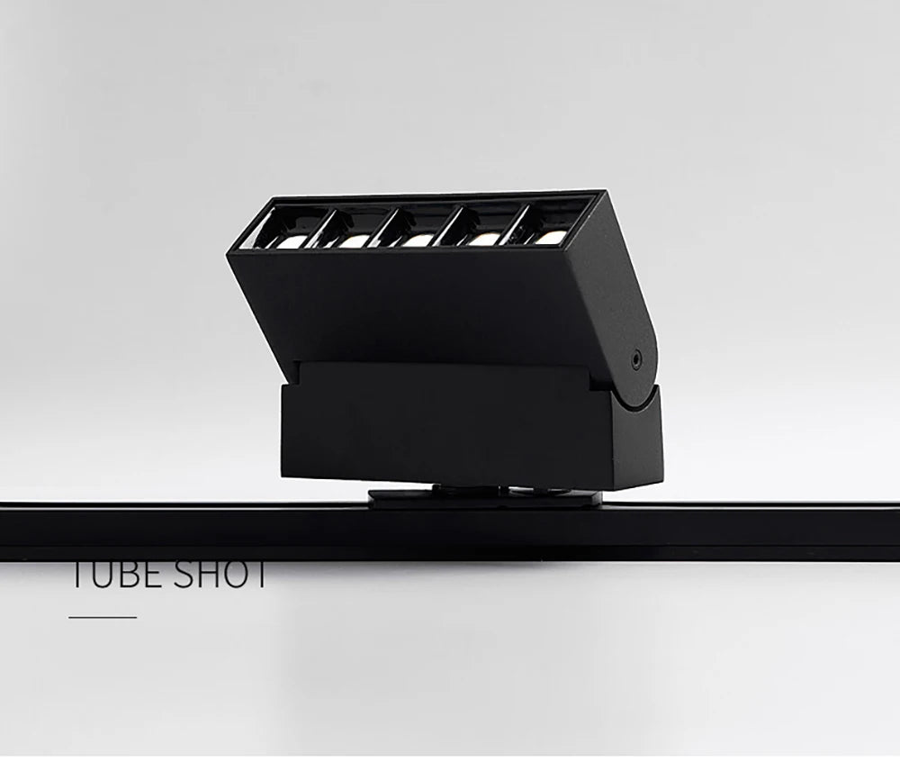 LED Track Light Spotlight Grille Light Surface-mounted Ceiling Light Black White 10W20W Dimmable Commercial Home Indoor Lighting