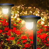Solar Lights Outdoor Garden Wall Lamp - Waterproof Motion Sensor Pathway Landscape Light