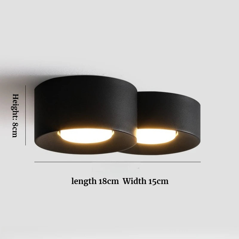 Minimalist Ceiling Lamp Resin Cylinder Ceiling Spotlight For Bedroom Hallway Aisle Nordic Indoor Decor Ceiling Light Lighting