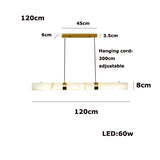 Elevate Your Dinning Room With Our Marble Cylinder Led Pendant Light Dimming Function White Linear Alabaster Gold Silver