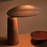 Solid Wood Bedroom Bedside Lamp Japanese Wooden Fabric Floor Light Home Decoration Desk Light Wabi Sabi Mood Light for Home Decr