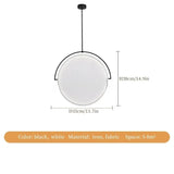 Nordic Restaurant Pendant Lights Creative and Personalized Dining Table Lights Modern and Minimalist Art Fabric Pendant Lamps