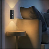 2 Pack Double-head LED Night Light with Motion Sensor Rechargeable Wall Lamp CCT And brightness Adjustable for Hallway Stair