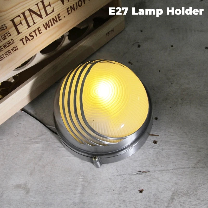 Outdoor Retro LED Wall Lamp E27 Industrial Vintage IP65 Waterproof Glass Ceiling Sconce Bathroom Garden Porch Wall Light Fixture
