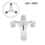 E27 to E27 Splitter Adapter Socket (3-in-1 / 4-in-1 / 5-in-1) - Multi-Bulb Base Lamp Holder Converter