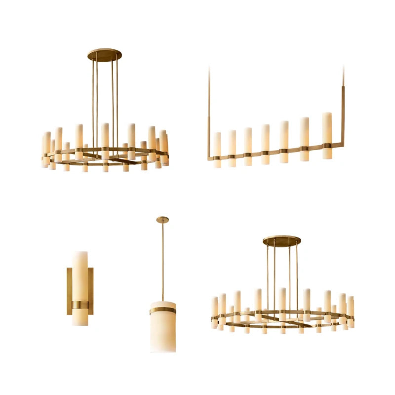 2026 Trendy Matt White Glass Black Brass Silver E14 Chandelier Hanging Lamps Lustre Suspension Luminaire Lampen For Living Room