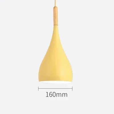 Multi Color Luster Pendant Lights Dia 16/17/24cm Restaurant Wood Hanging lighting Light Fixtures Modern E27 LED Loft Hang lamp
