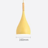 Multi Color Luster Pendant Lights Dia 16/17/24cm Restaurant Wood Hanging lighting Light Fixtures Modern E27 LED Loft Hang lamp