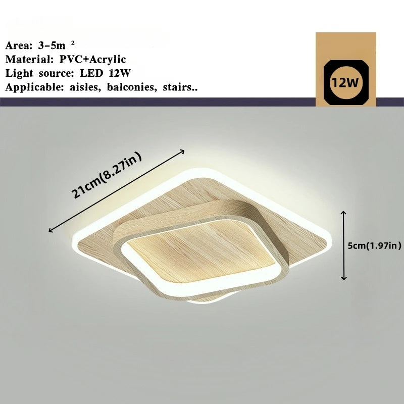 Modern Nordic LED Ceiling Light - Luxury Metal Lamp for Living Room