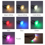 1W Mini LED Recessed Downlight - Dimmable 12V Small Spotlight for Cabinets & Stairs