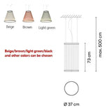 Nordic Lamp Designer Spanish Tassel Circle Chandelier Luxury Pendant Lamp Restaurant Villa Living Room Staircase Home Decor LED