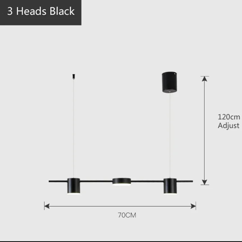 Modern Led Living Room Chandeliers Dining Room Ceiling Chandelier Indoor Lighting Black Pendant Lamp Kitchen Hanging Lamp Nordic