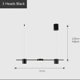 Modern Led Living Room Chandeliers Dining Room Ceiling Chandelier Indoor Lighting Black Pendant Lamp Kitchen Hanging Lamp Nordic