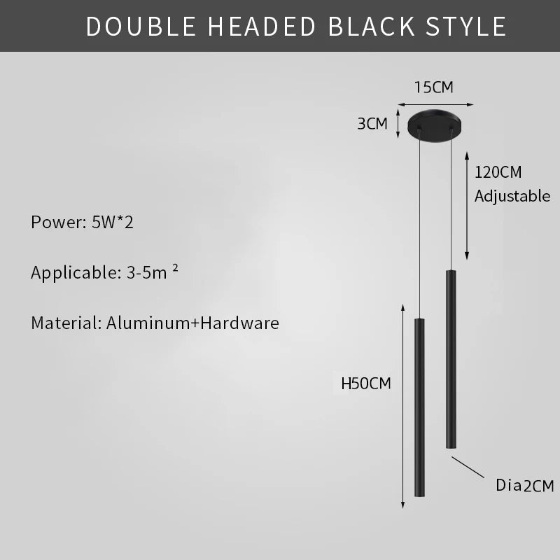 Modern Bedroom Chandelier Suspension Bedside Pendant Ceiling Lamp Nordic Minimalist Living Room Decor Bar Cafe Lights Fixtures