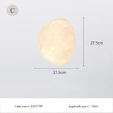 3D Moon Wall Lamps Semicircular Moon Planet Light Minimalist Nordic Home Decor Living Room corridor Bedroom Bedside Wall Lights