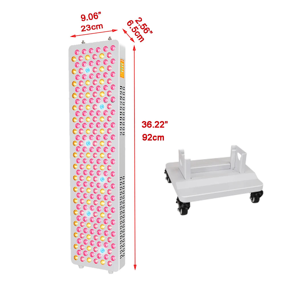 Red Light Therapy LED Physical Therapy Full Body 480,590,630,660, 670, 810, 830, 850,1060 Red Infrared Light Therapy Panel With Mobile Stand