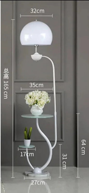 E27 Nordic Modern Floor Lamp LED Flower Tea Table Floor Lamps for Living Room Bedroom Study Desk Lamp Home Decors Standing Lights