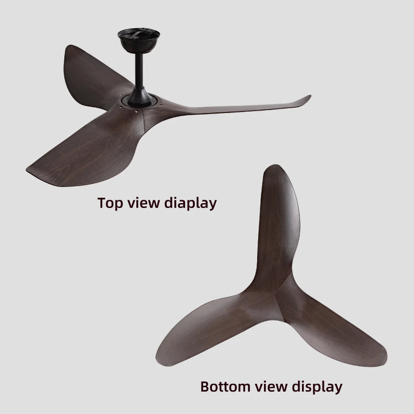 Industrial DC Motor Ceiling Fan - 6-Speed Remote Silent Fan (38/52/60 Inch)