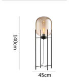 Modern home decors lighting Nordic floor light LED living room standing fixtures study bedroom glass table lamps