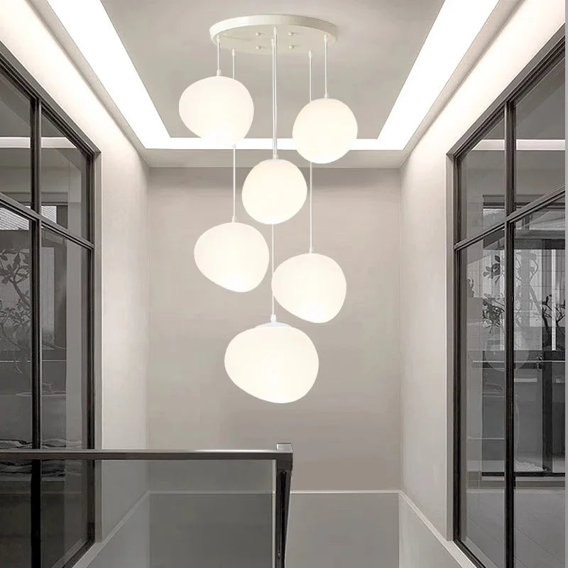 Nordic home decoration, stair chandelier, living room and dining room Pendant lights, ceiling light, indoor lighting