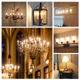 T20 Tubular LED Filament Bulbs - Dimmable E12 E14 Vintage Light Bulbs