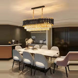 Modern Luxury Crystal LED Chandelier E14 Ceiling Pendant Light for Villa Hotel Lobby Living Dining Bedroom Indoor Decor Lighting