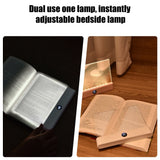 LED Flat Panel Night Vision Book Light (USB Rechargeable) - Eye-Protection Transparent Reading Lamp for Bed & Indoor Study