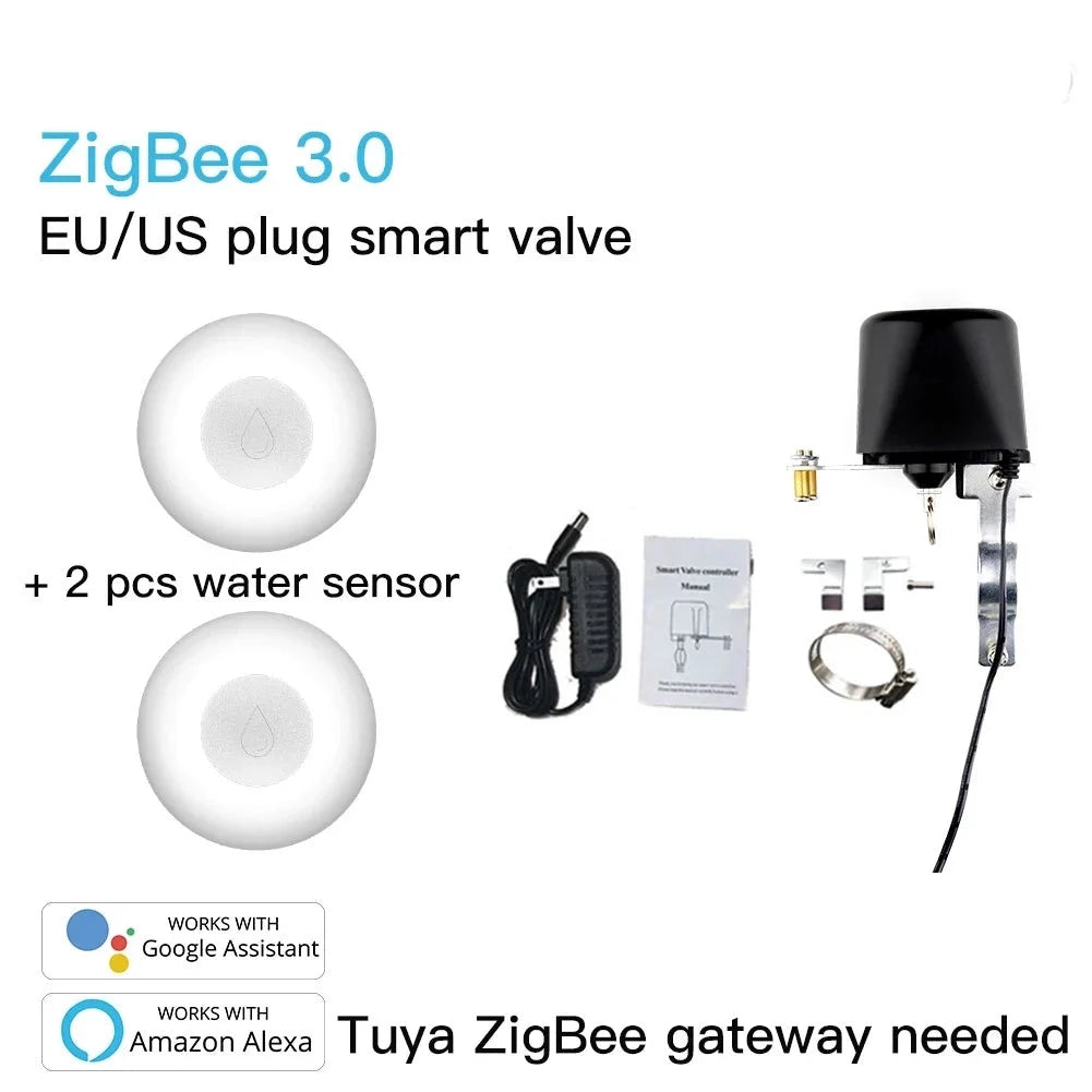 ZigBee Flood Sensor Water Leakage Detector Water Tank Full Alert Overflow Security Alarm System Tuya Smart App Remote Control