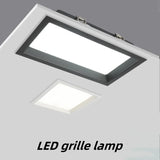 LED panel embedded LED downlight 12W 18W 24w square LED spotlight LED ceiling light AC185V 220V