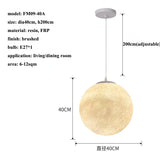 Nordic Moon Led Pendant Lights Lighting Living Dining Room Decor Chandeliers Restaurant Cafe Bar Hanging Lamp Bedroom Luminaire