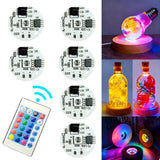 5V RGB LED USB Light Plate Set (1–10 Pcs) - Wireless Remote & Linkage Control COB Chip