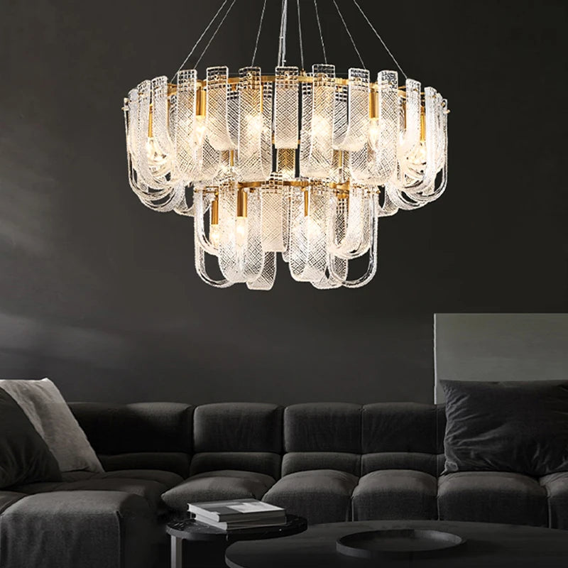 2025 Modern Chandelier Lighting Desinger Lustre Ring Hanging Lamps Suspension Luminaire Lampen For Foyer Living Room Dining Room