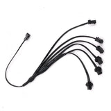 10/5/3/1M EL Wire Light Strip Battery USB Switch Neon Glowing String Lights DIY Rope Tube Halloween Blacklight Multicolor Decor