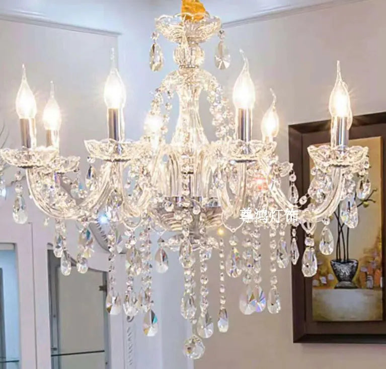 European Imported Egyptian Crystal Lamp Luxury Villa Living Room Pendant Light Simple Candle Dining Room Lamp Study Bedroom 2026